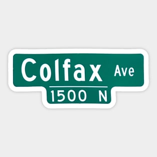 Colfax Avenue Street Sign Sticker